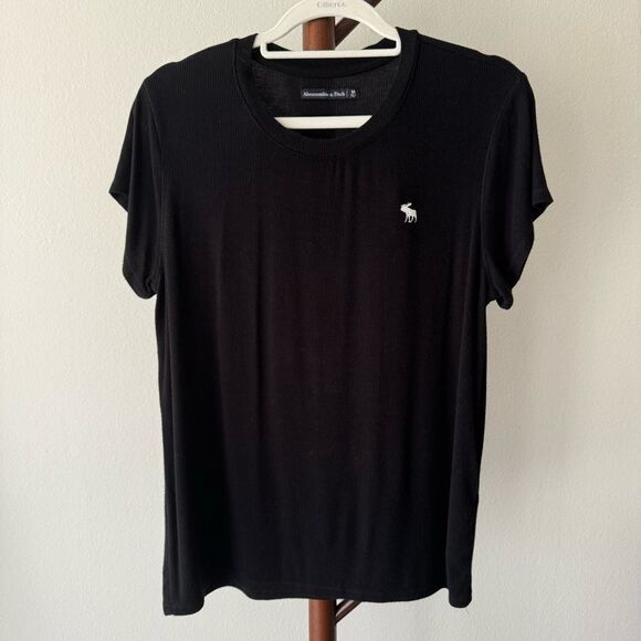 Abercrombie & Fitch Basic Ribbed T- Shirt - Picture 2 of 5